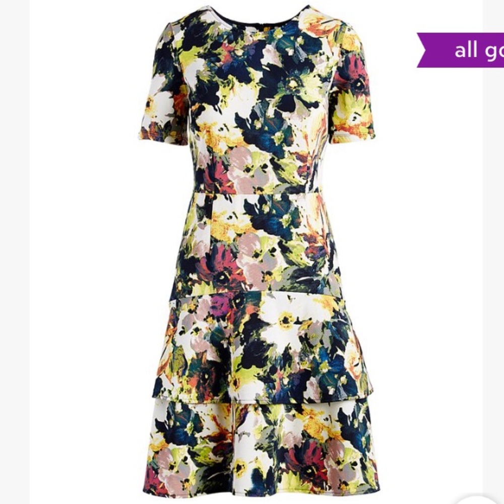 Floral midi dress. WORK Church